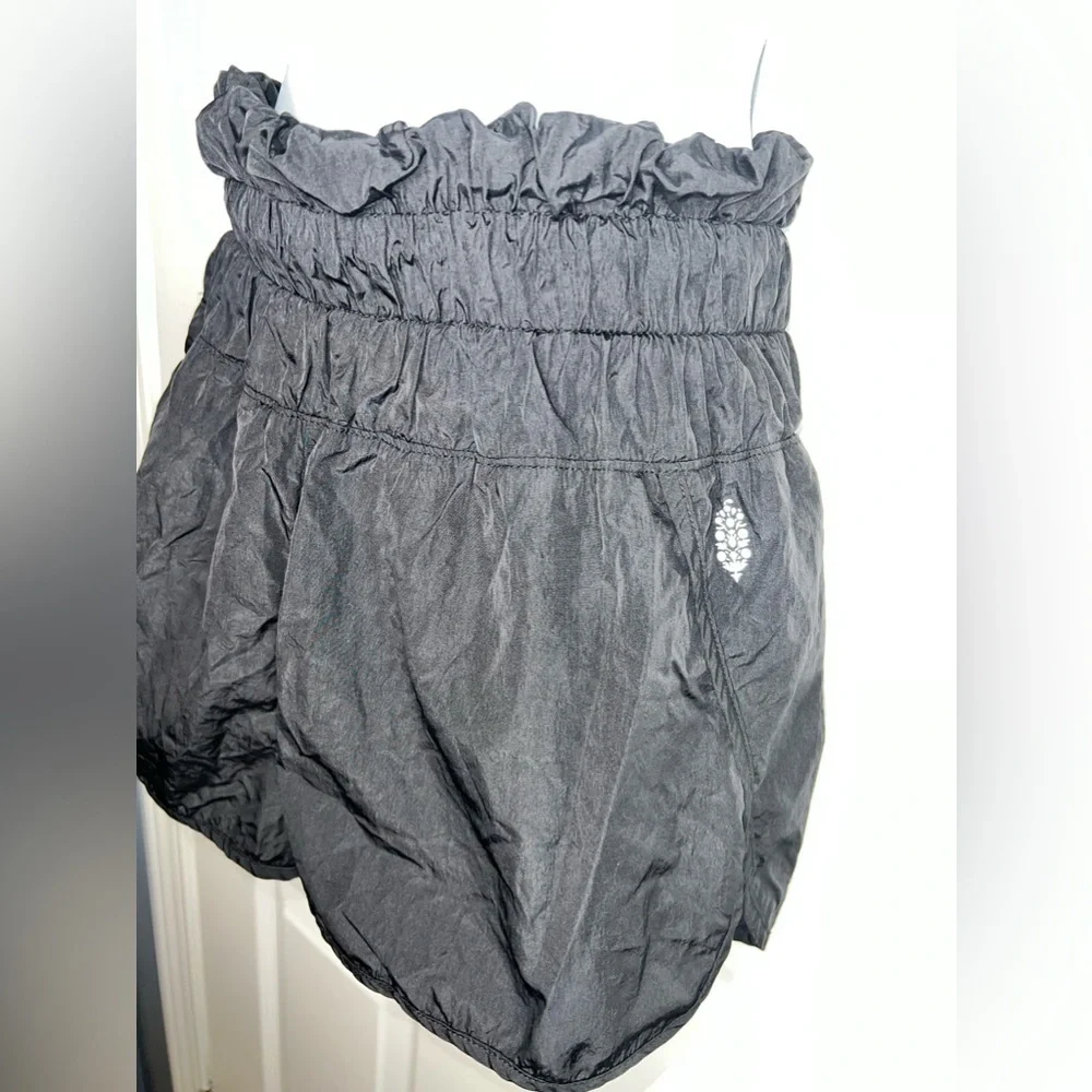 Free People FP Movement Medium Black The Way Home High Rise Run Shorts Lined M
